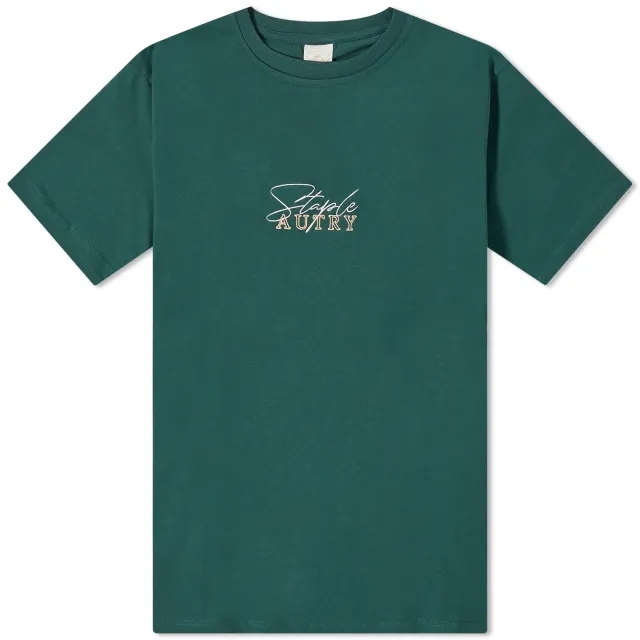Autry Action Shoes Autry X Staple T-Shirt Men Shortsleeves Green
