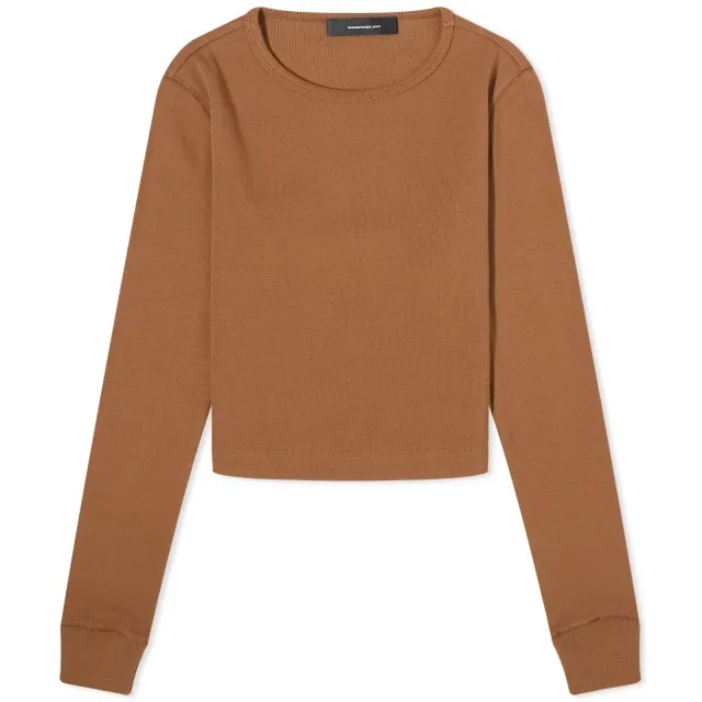 WARDROBE.NYC Women's x Hailey Bieber Long Sleeve T-Shirt Brown