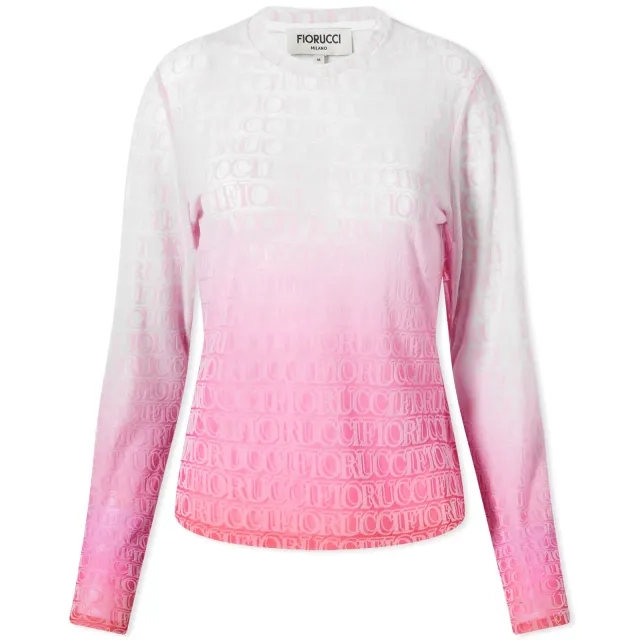 Fiorucci Women's Monogram Long Sleeve Top Pink