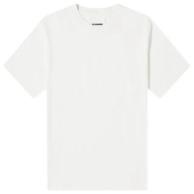 Jil Sander Men's Back Logo T-Shirt Coconut
