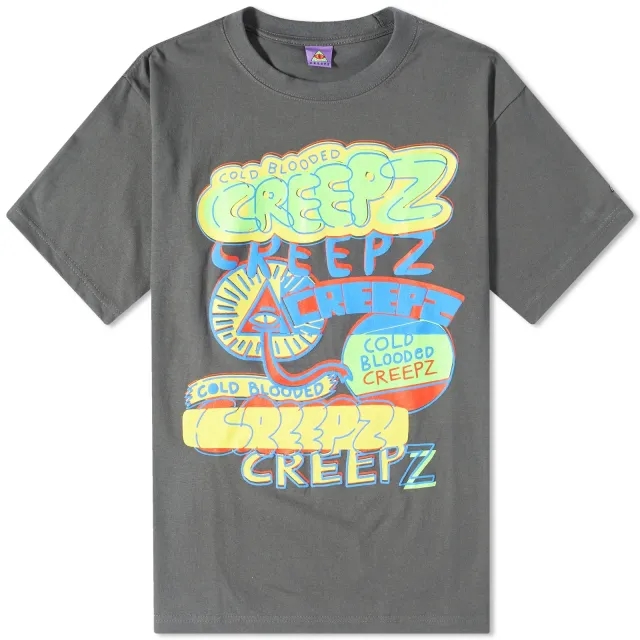 Creepz Men's O.T.T. Logo T-Shirt Heather Grey