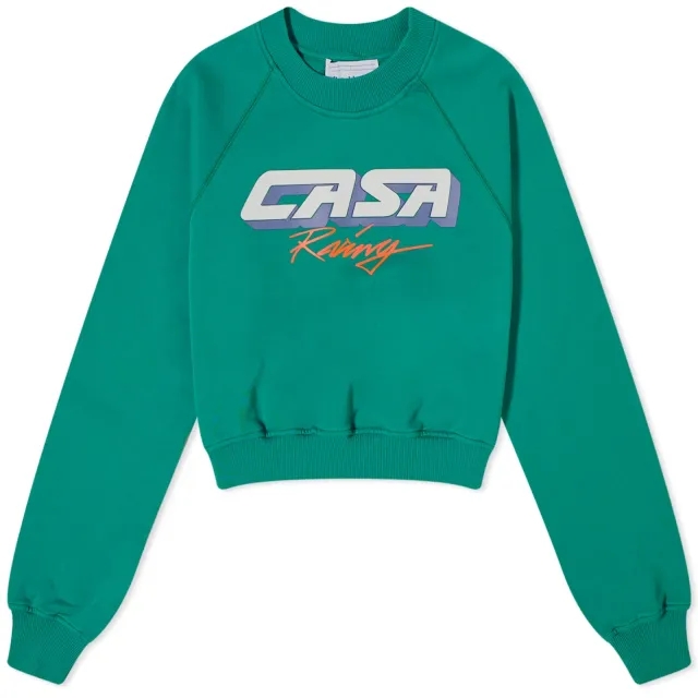 Casablanca Women's Casa Racing Cropped Sweat