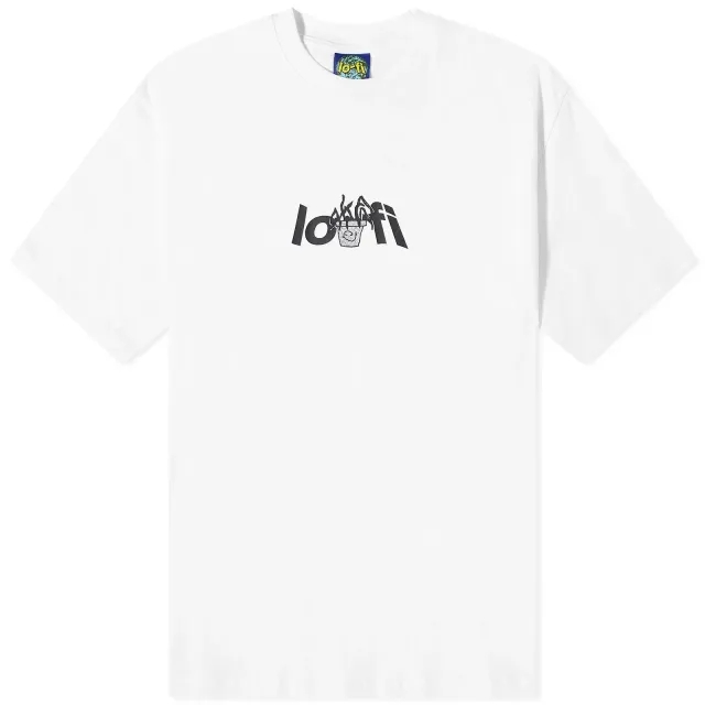 Lo-Fi Men's Plant Logo T-Shirt White