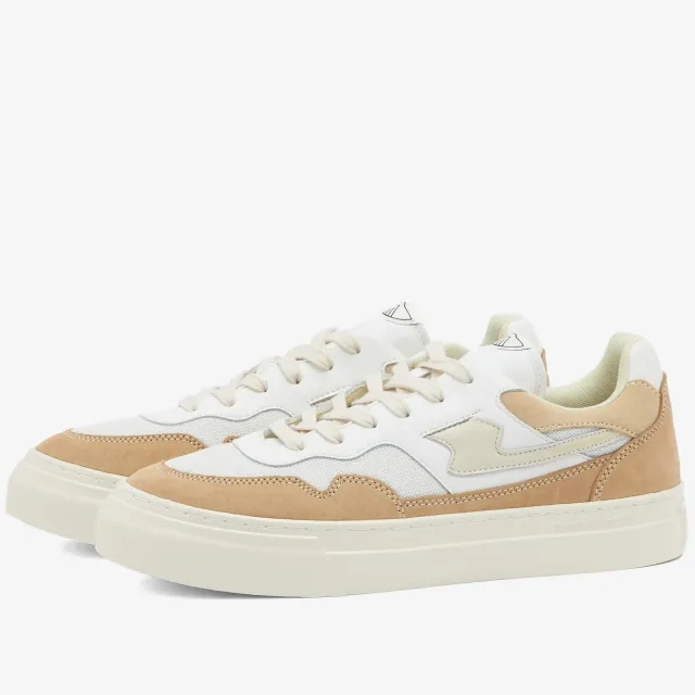 Stepney Workers Club Men's Pearl S-Strike Suede Mix White/Earth
