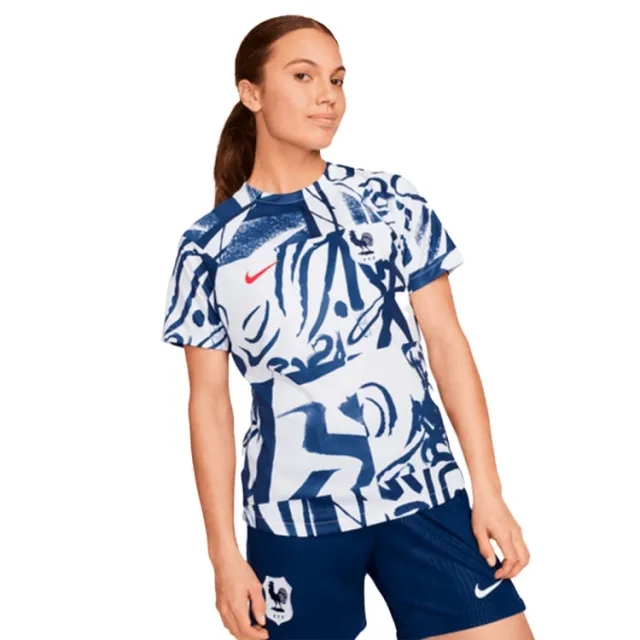 France Women's Nike Academy Pro Short Sleeve Top - White - Womens