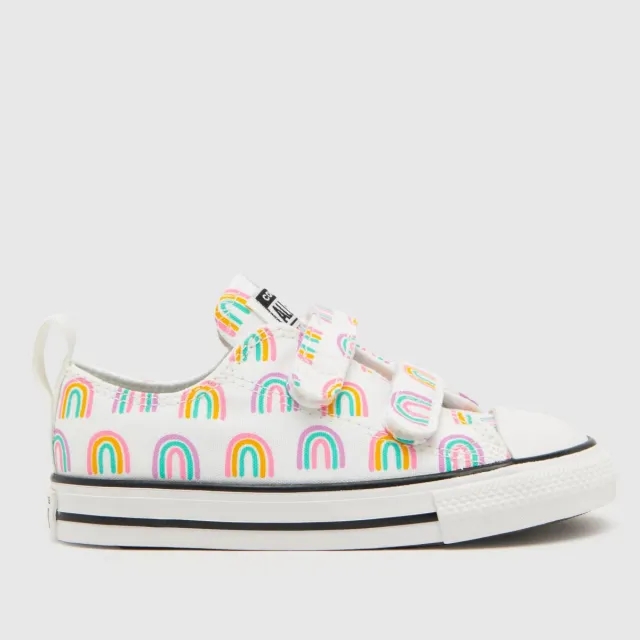 Converse white all star lo 2v Girls Toddler trainers