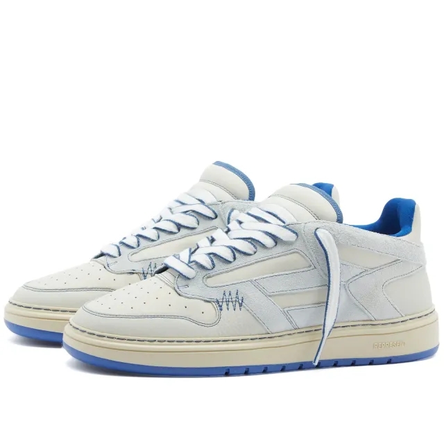 Represent Men's Reptor Leather Sneaker Vintage White/Sky Blue