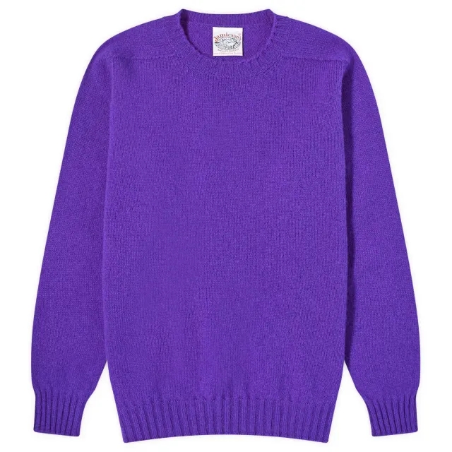 Jamieson's of Shetland Men's Crew Knit Violet