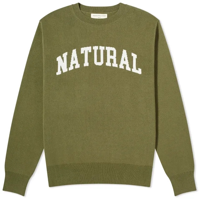 Museum of Peace and Quiet Men's Natural Sweater Olive