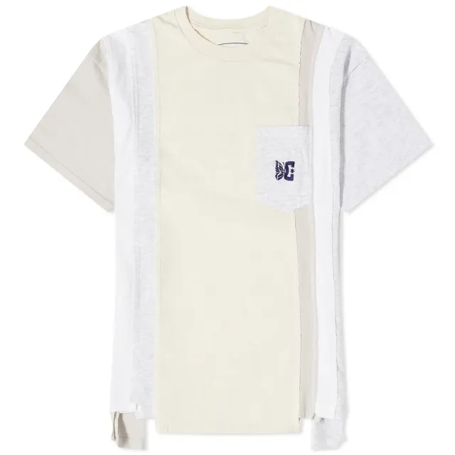 Needles Men's 7 Cuts T-Shirt Ivory
