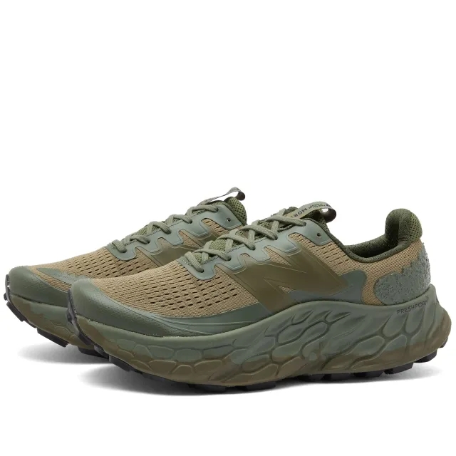 New Balance Men's Fresh Foam More Trail v3 in Green/Black Synthetic