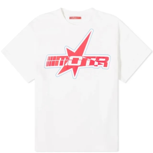 Members of the Rage Men's Star Logo T-Shirt Off-White