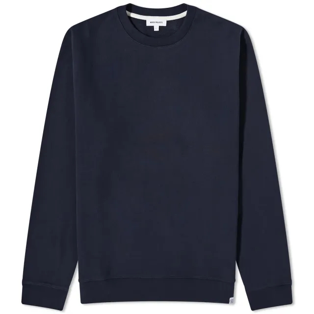 Asics Norse Projects Men's Vagn Classic Crew Sweat Dark Navy