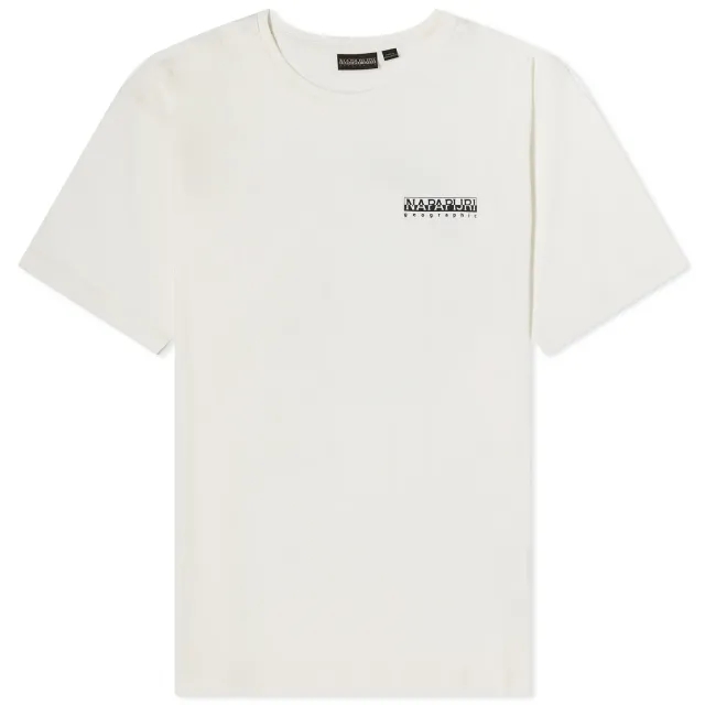 Napapijri S-montalva Short Sleeve T- - White Whisper