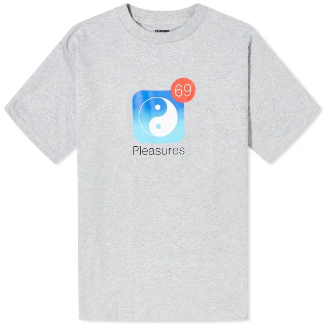 Pleasures Men's Notify T-Shirt Grey