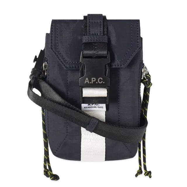 A.P.C. Men's Treck Cross Body Pouch Dark Navy