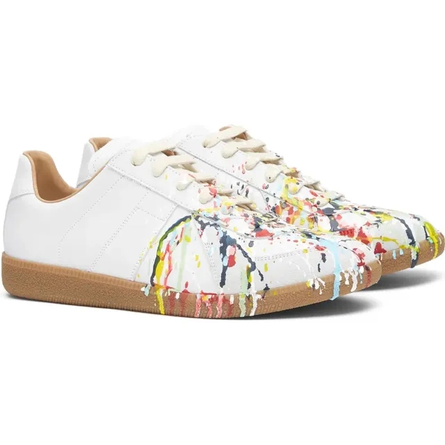 Maison Margiela Men's Painter Replica Sneaker White/Multi