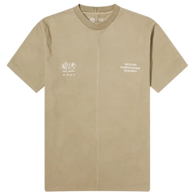 Space Available Men's x WHR Logo T-Shirt Plant Dyed Earth Dust