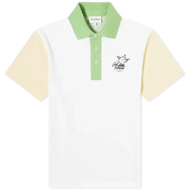Cafe Kitsune Café Kitsune Colorblock Relax Polo Tapioca Colorblock