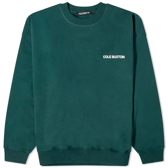 Cole Buxton Men's Sportswear Crew Sweat Forest Green