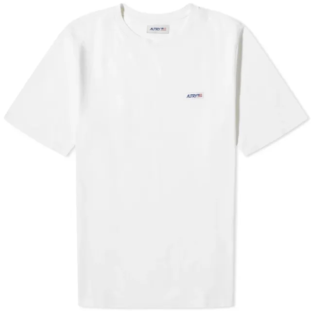 Autry Men's Flag Logo Tee White