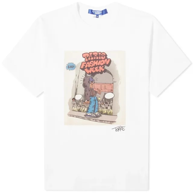 Junya Watanabe MAN Men's Paris Fashion Week T-Shirt White/Grey