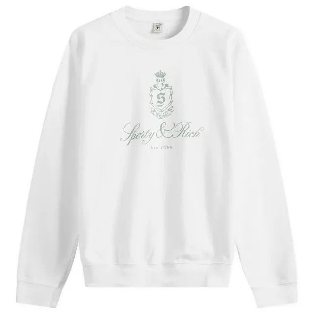 Sporty & Rich Vendome Sweatshirt White/Sage