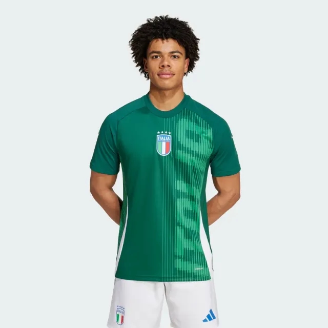 adidas Italy Mens SS Pre-Match Home Shirt 2024