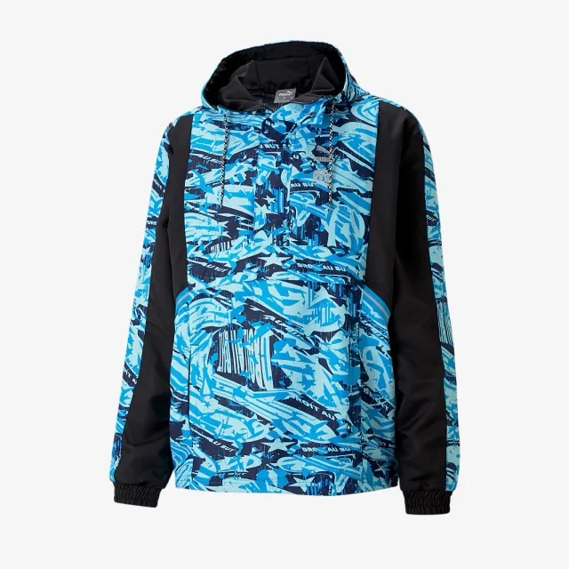 Puma Olympique Marseille 20 21 TFS 1 2 Zip Woven Top
