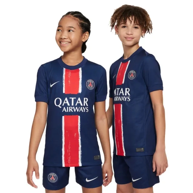 Nike Paris Saint Germain Kids SS Home Mini Kit 2024/25