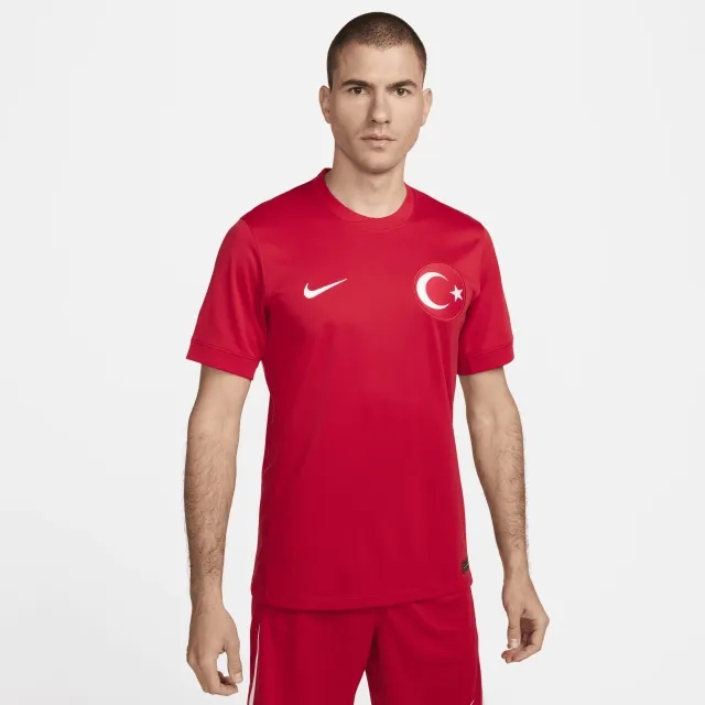 Türkiye 2024/25 Stadium Away Men's Nike Dri-FIT Football Replica Shirt - Red - Polyester