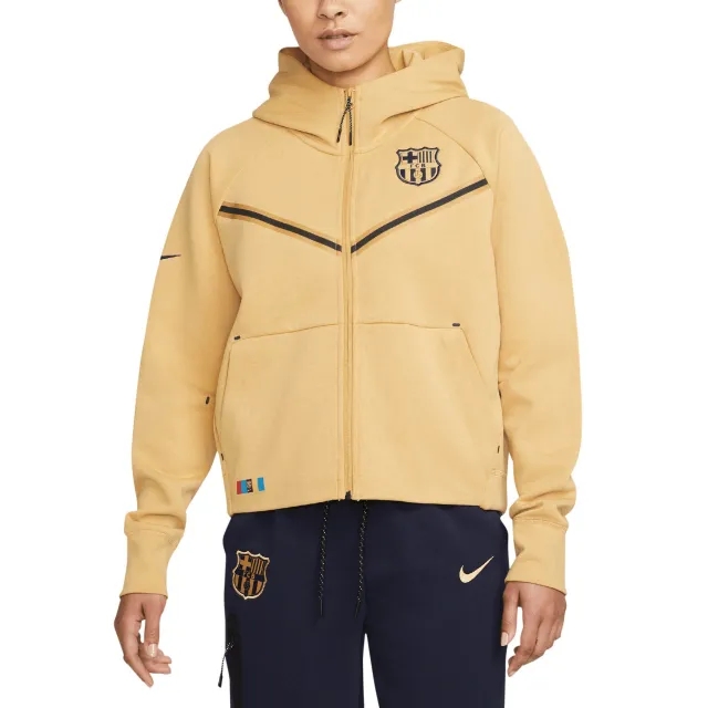 Nike FC Barcelona 22 23 Womens NSW Tech Fleece Hoodie