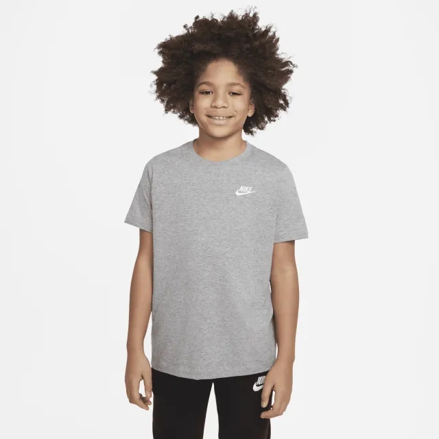 Nike Sportswear Older Kids' T-Shirt - Grey - Cotton