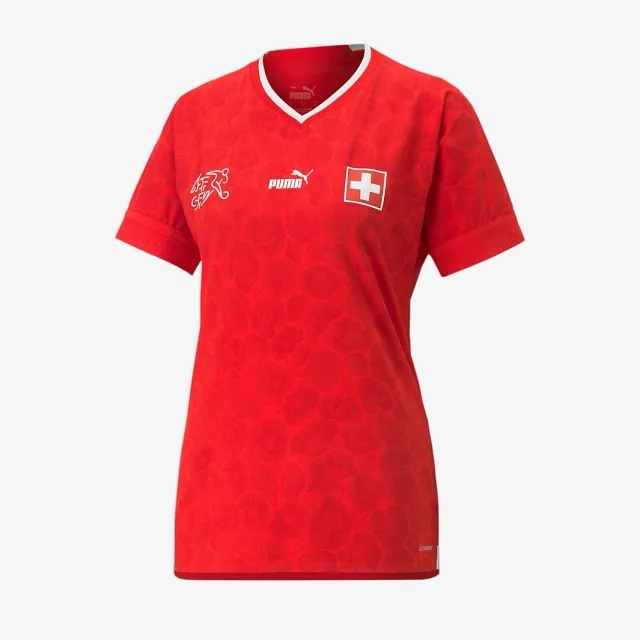 Puma Switzerland Womens SS Player Issue Home Shirt 2022
