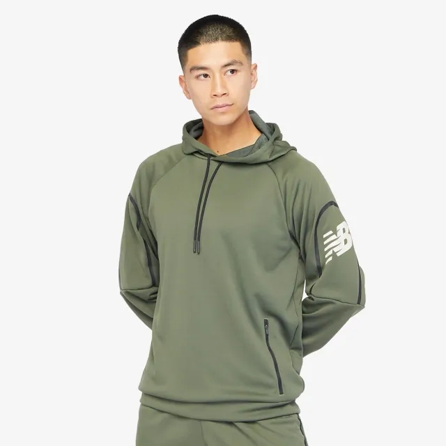 New Balance Tenacity Mens Green Training Hoodie