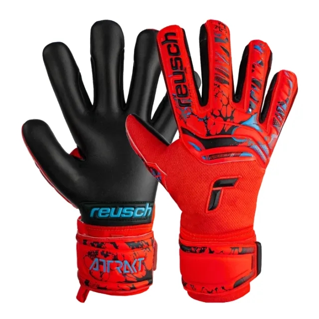 Reusch - JUNIOR Attrakt Grip Evolution Finger Support Red