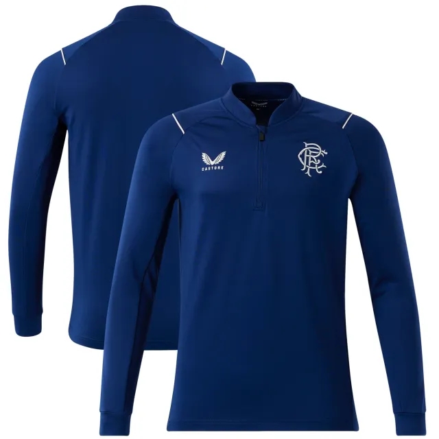 Castore Rangers 22 23 1 4 Zip Midlayer