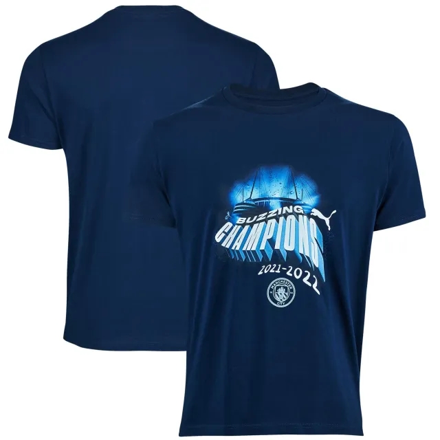 Puma Manchester City Premier League Winners T-Shirt - Blue