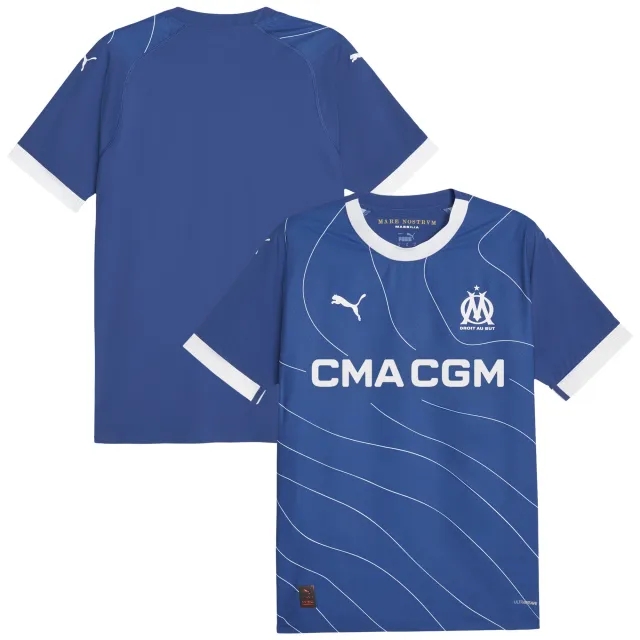 Puma Marseille Mens SS Player Issue Away Shirt 2023/24