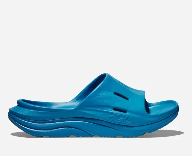Hoka One One HOKA Ora Recovery Slide 3 in Diva Blue/Diva Blue
