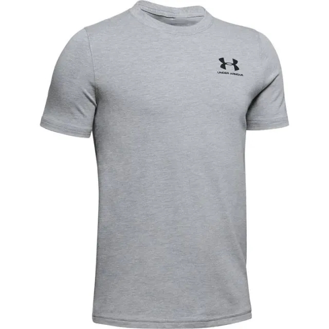 Under Armour Armour UA Left Chest Logo Short Sleeve Boy's - Blue