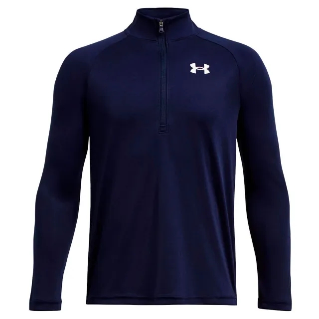 Boys'  Under Armour  Tech™ 2.0 ½ Zip Midnight Navy / White YLG (59 - 63 in)