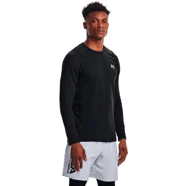 Men's Under Armour Coldgear Fitted Crew Top in Black
