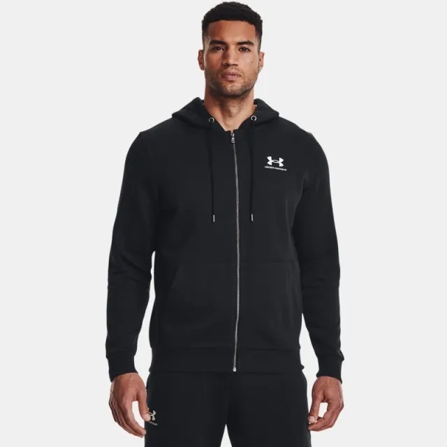 Men's  Under Armour  Icon Fleece Full-Zip Hoodie Black / White M