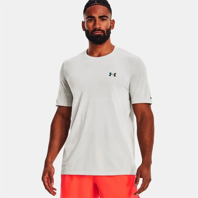 Men's  Under Armour  Vanish Elite Seamless Short Sleeve White / Gray Mist / Iridescent XXL
