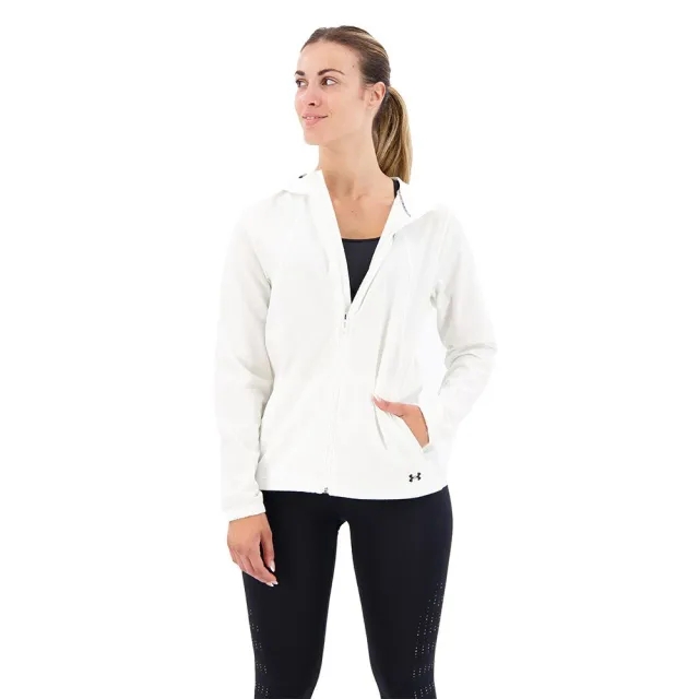 Women's  Under Armour  OutRun The Storm Jacket White / White / Reflective L