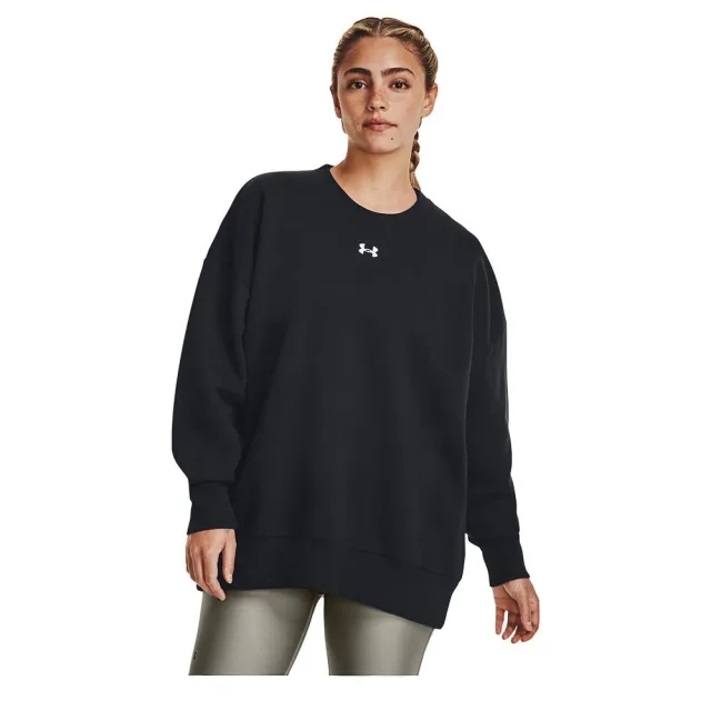 Under Armour Rival Fleece Oversized Sweatshirt  - Black