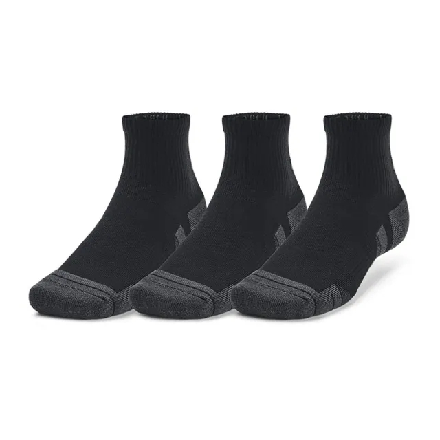 Unisex  Under Armour  Performance Tech 3-Pack Q Under Armour rter Socks Black / Black / Jet Gray XL
