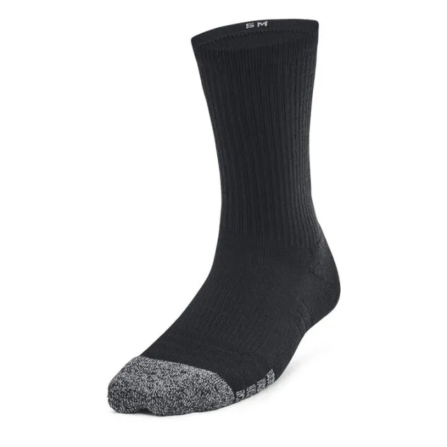 Kids'  Under Armour  Performance Tech 3-Pack Crew Socks Black / Black / Jet Gray S