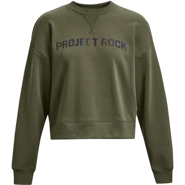 Under Armour Armour Pjt Rck Hw Leg Day Crew Sweatshirt Womens - Green